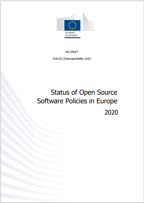 Status of open source policies report cover page