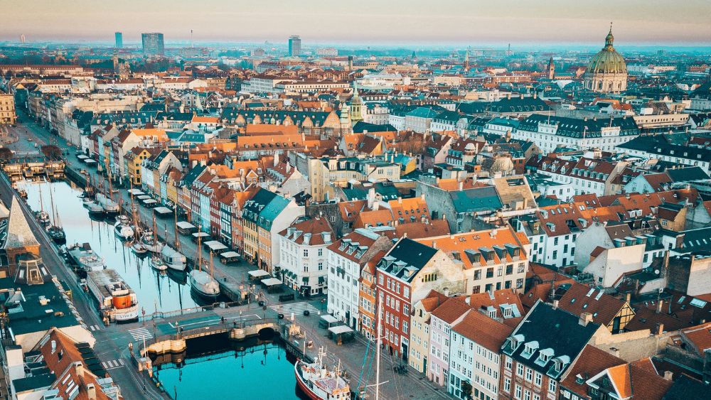 Copenhagen, Aerial view 