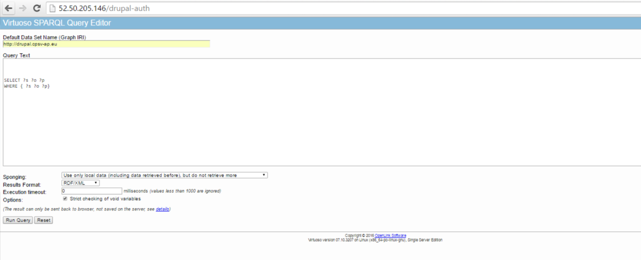 Editor - SPARQL Endpoint