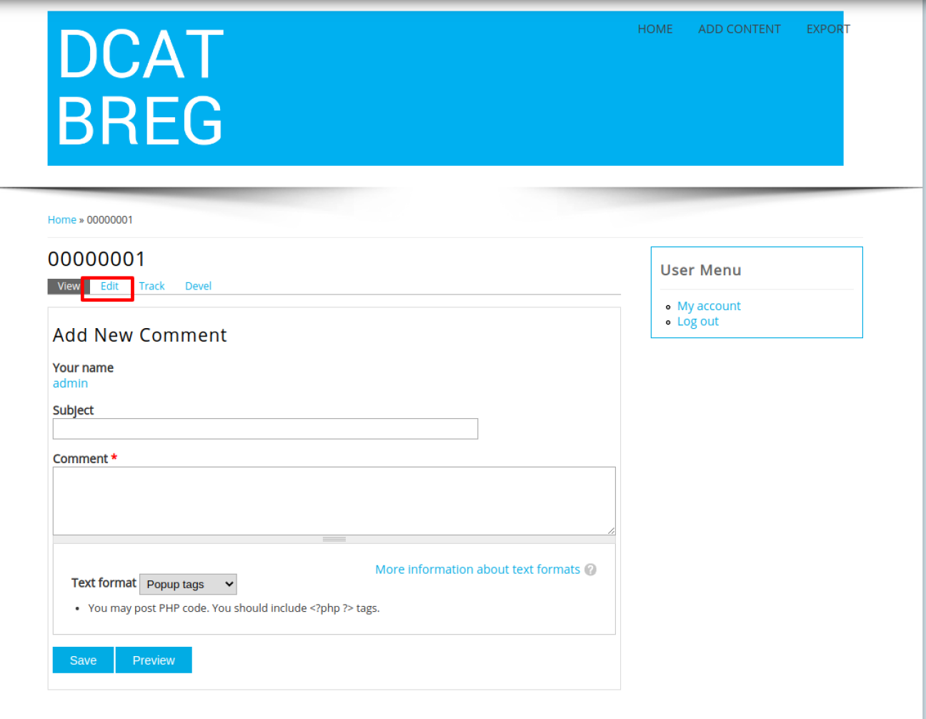 Editor - use case 2