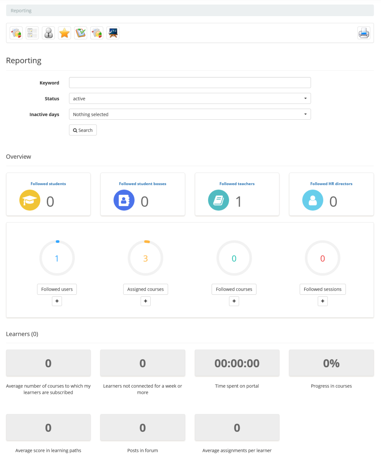 Chamilo LMS - Reporting