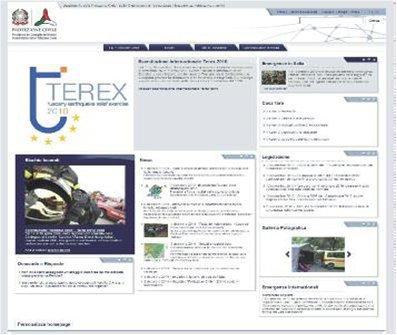 View of the Civil Protection Department portal