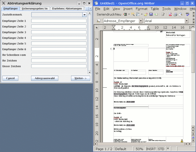 Entering data into a Woomux form