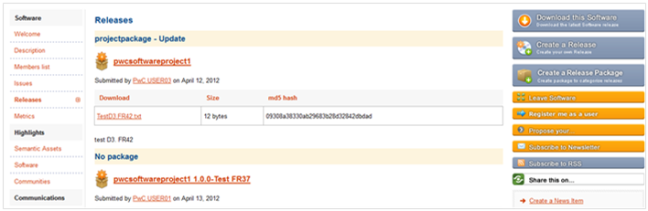 Project release package