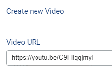 Adding a video to a custom page