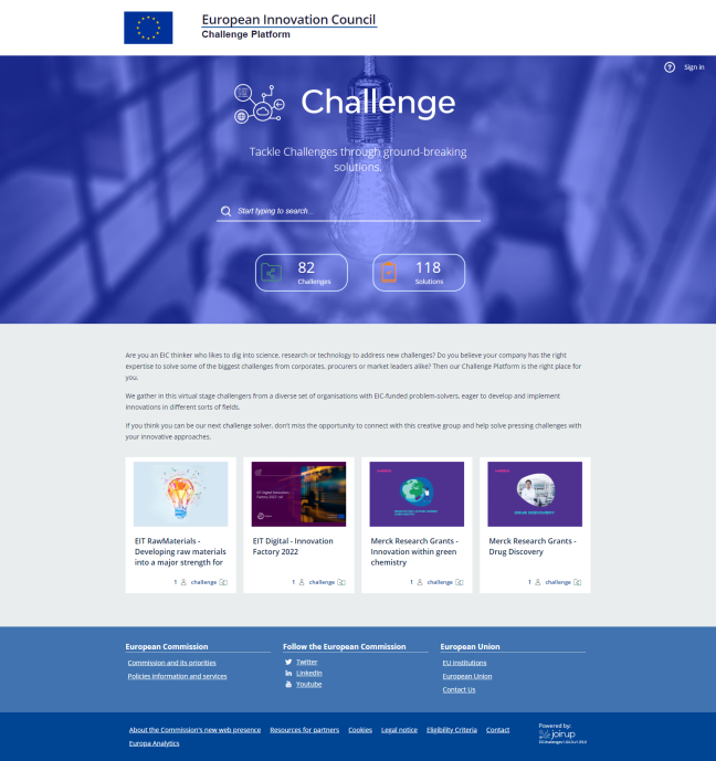 EIC Challenge Platform