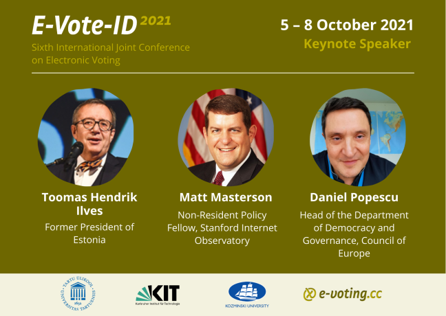 Keynote Speaker E-Vote-ID 2021