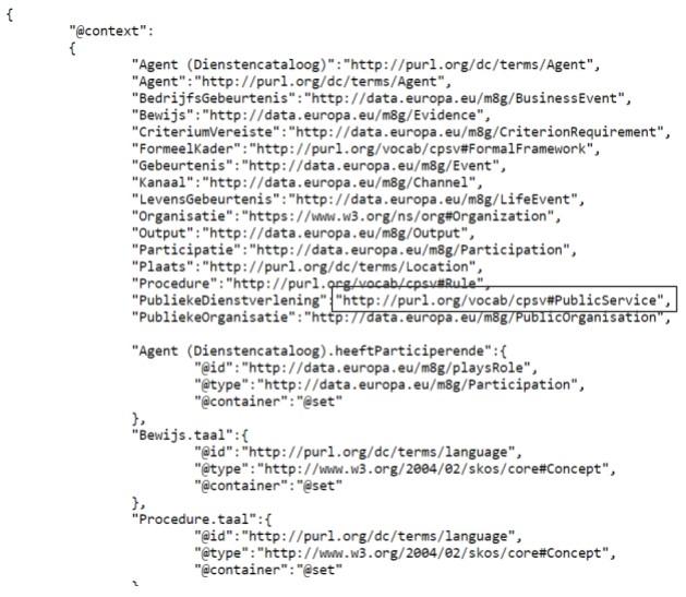 JSON-LD Public Service