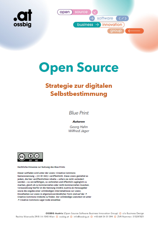 Cover page of the OSSBIG paper