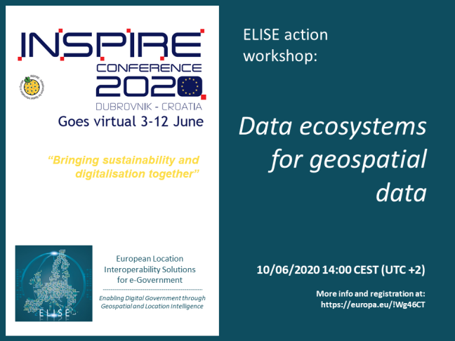 ELISE Online Workshop: Data ecosystems for geospatial data 