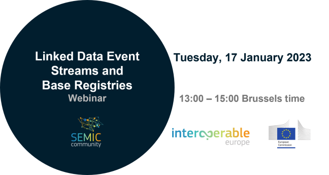LDES and Base registries 13:00-15:00 CET
