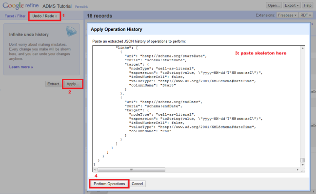 Applying the ADMS-AP skeleton