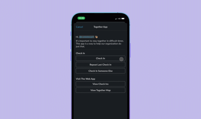 check in demo