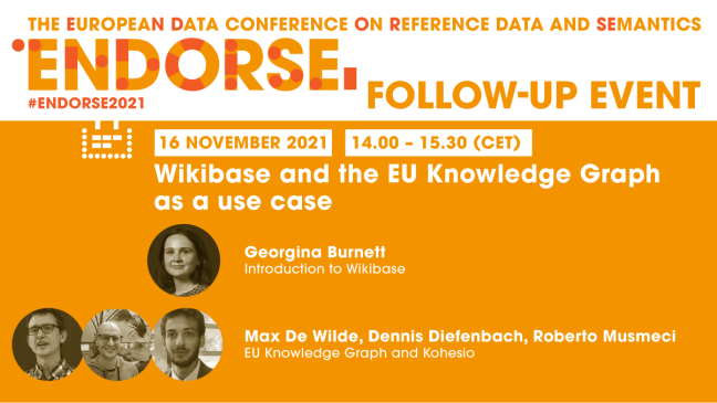Wikibase and EU Knowledge Graph