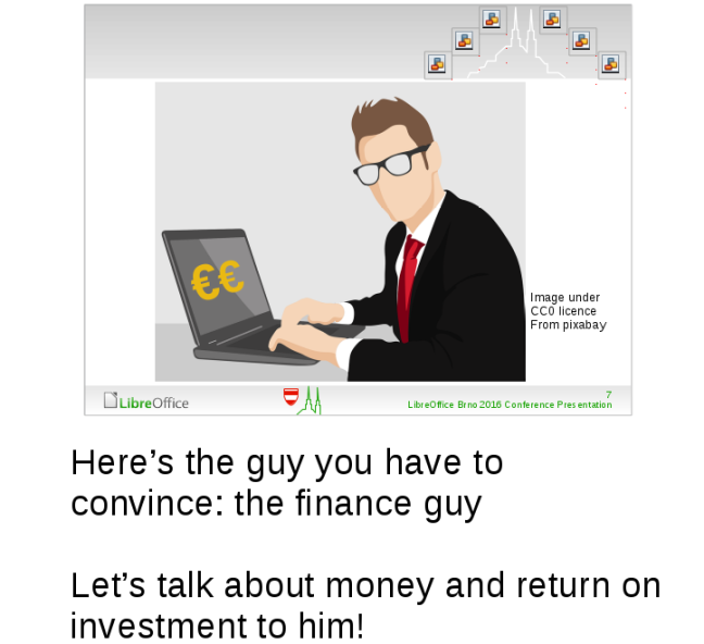A slide from the presentation by Eric Ficheux