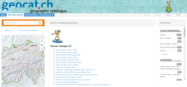 Screenshot from the GeoCat website