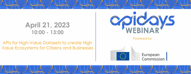 Register to the API for High Value DataSets event