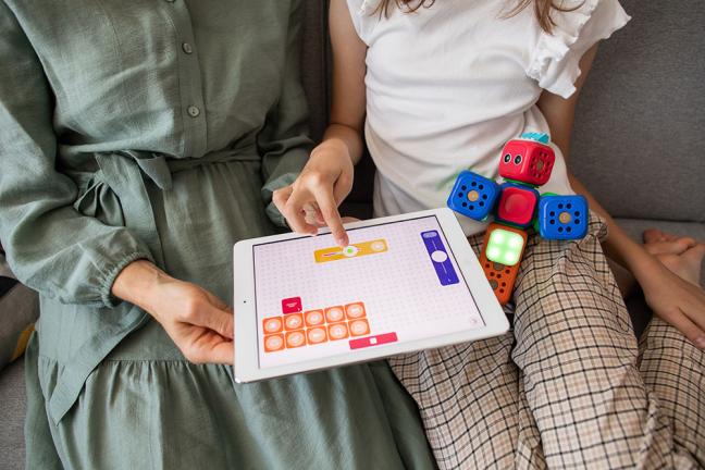 Children playing computer games