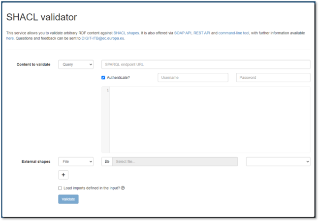 Validator screenshot