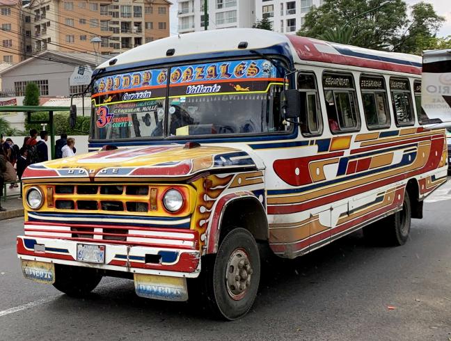 A Trufi (minbus) in Cochabamba