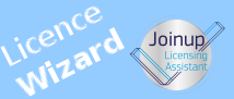 Logos of the Licence Wizard and the JLA