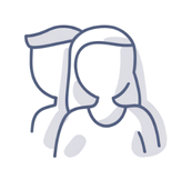 Two people icon