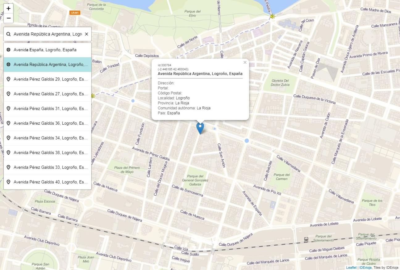 Geo codificador de direcciones
